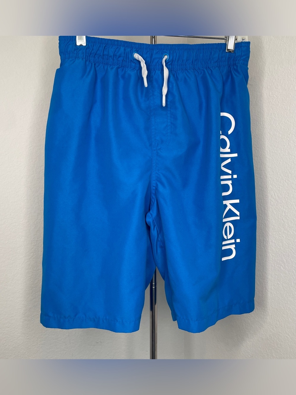 Calvin Klein Boys Blue Swim‎ Briefs Boys XL 18/20 Mesh Lining Pool Beach Summer